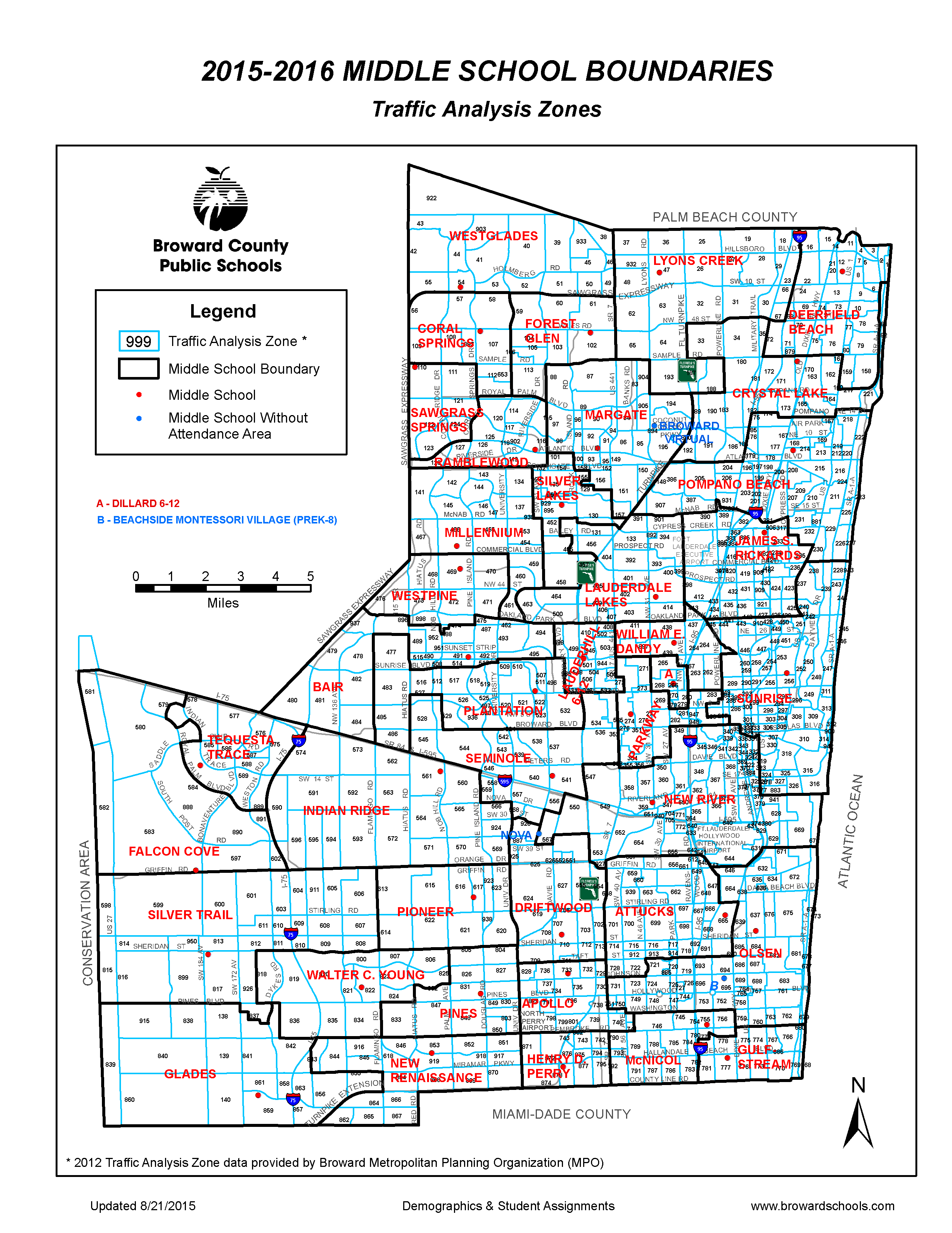 Middle School Boundaries  